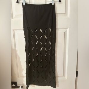 Micas maxi cut out skirt